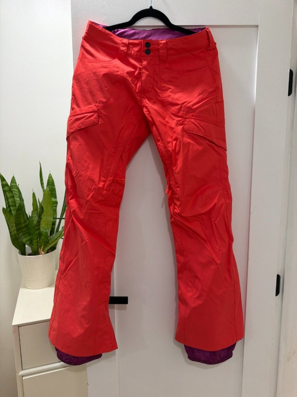 Burton Womens Snowboard Ski Pants Medium Coral Like New